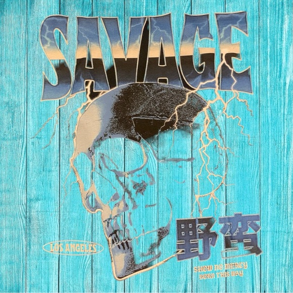 Scene Kid Shirt Emo Skull Savage Shirt Juice Wrld Lucid Dreams Drop Dead Zumiez - Picture 3 of 5